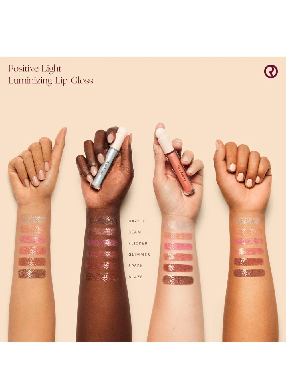 Rare Beauty Positive Light Luminizing Lip Gloss — Glimmer NWOB✨